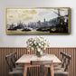 The Port of London, 1871 - Floater Framed Canvas Print