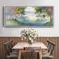 Meandering Lake I - Floater Framed Canvas Print