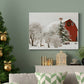 Festive Barn - Premium Gallery Wrapped Canvas  - Ready to Hang