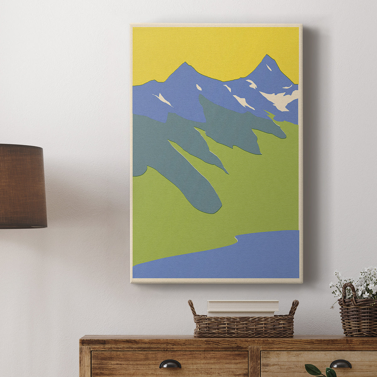Bright Glacial Lake II - Canvas Art Print