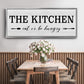Eat Or Be Hungry - Floater Framed Canvas Print