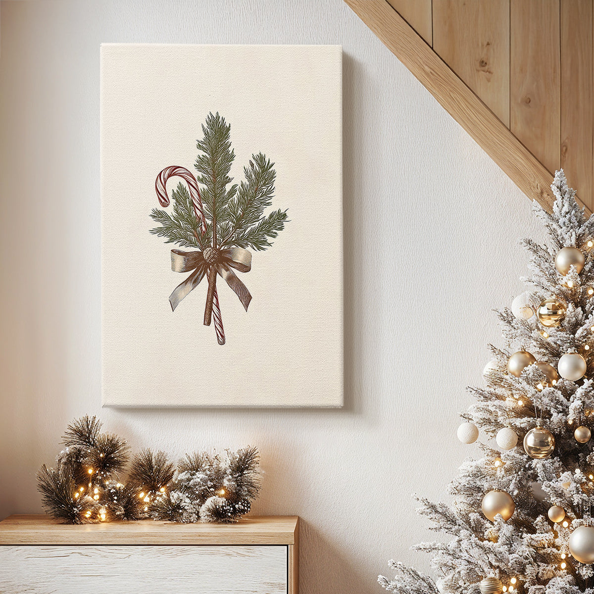 Twilight of Frostlit Whisper - Canvas Art Print