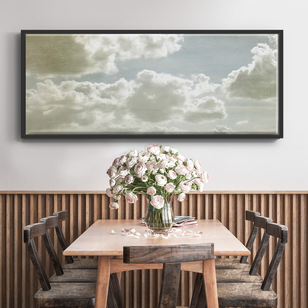 Sky Scrapers IV - Floater Framed Canvas Print