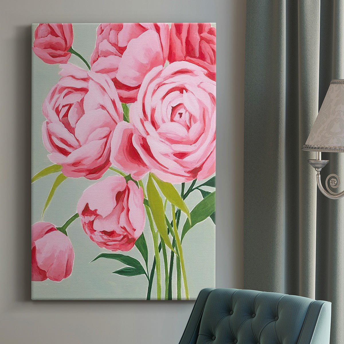 This Year's Peonies I - Canvas Art Print