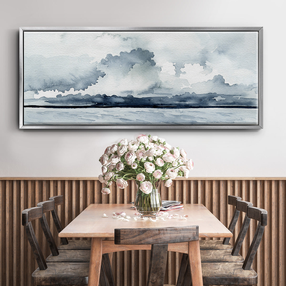 Passing Rain Storm I - Floater Framed Canvas Print