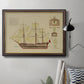 Antique Ship Plan VIII Premium Framed Canvas- Ready to Hang