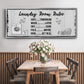 Laundry Room Rules - Floater Framed Canvas Print