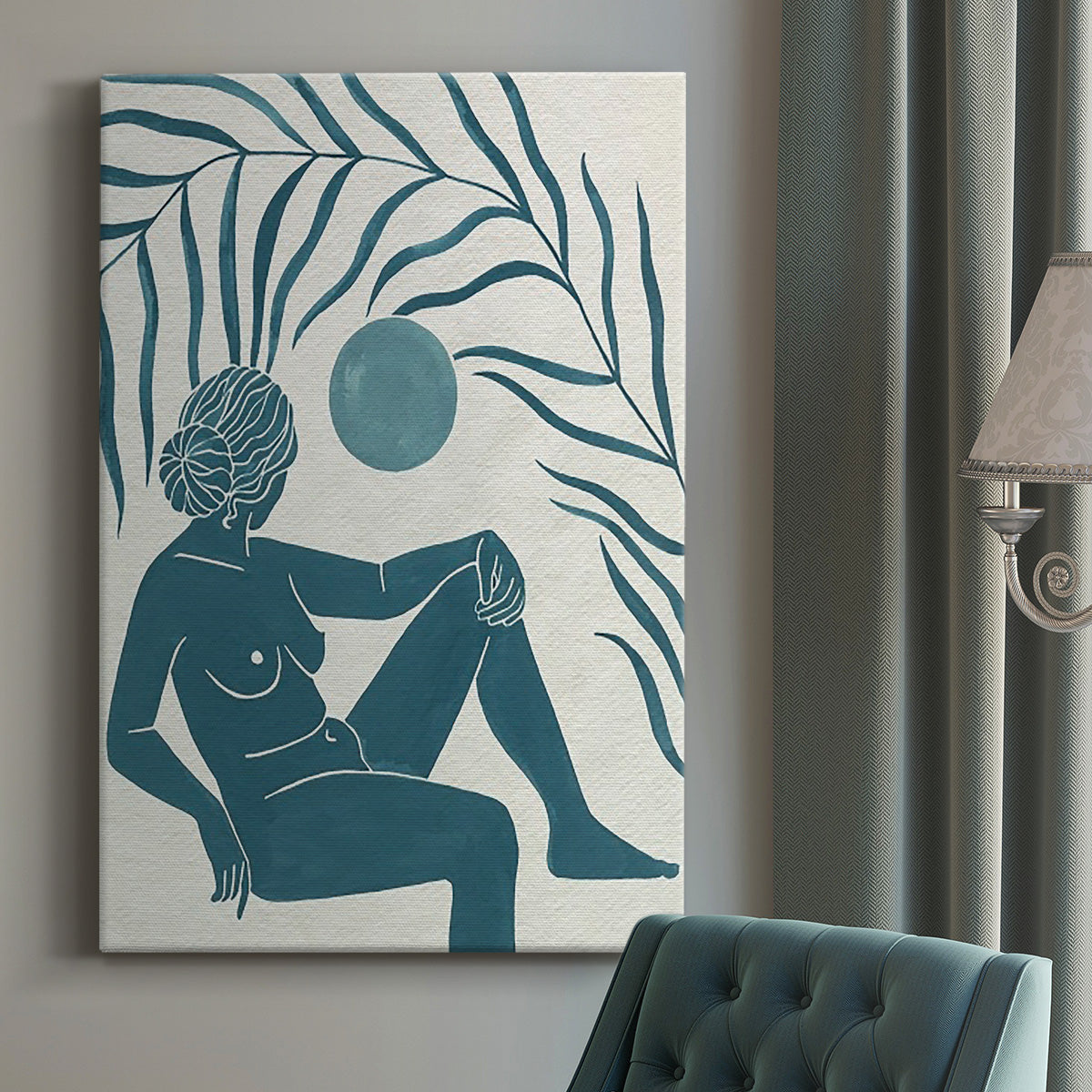 Moon Gazer I Premium Gallery Wrapped Canvas - Ready to Hang