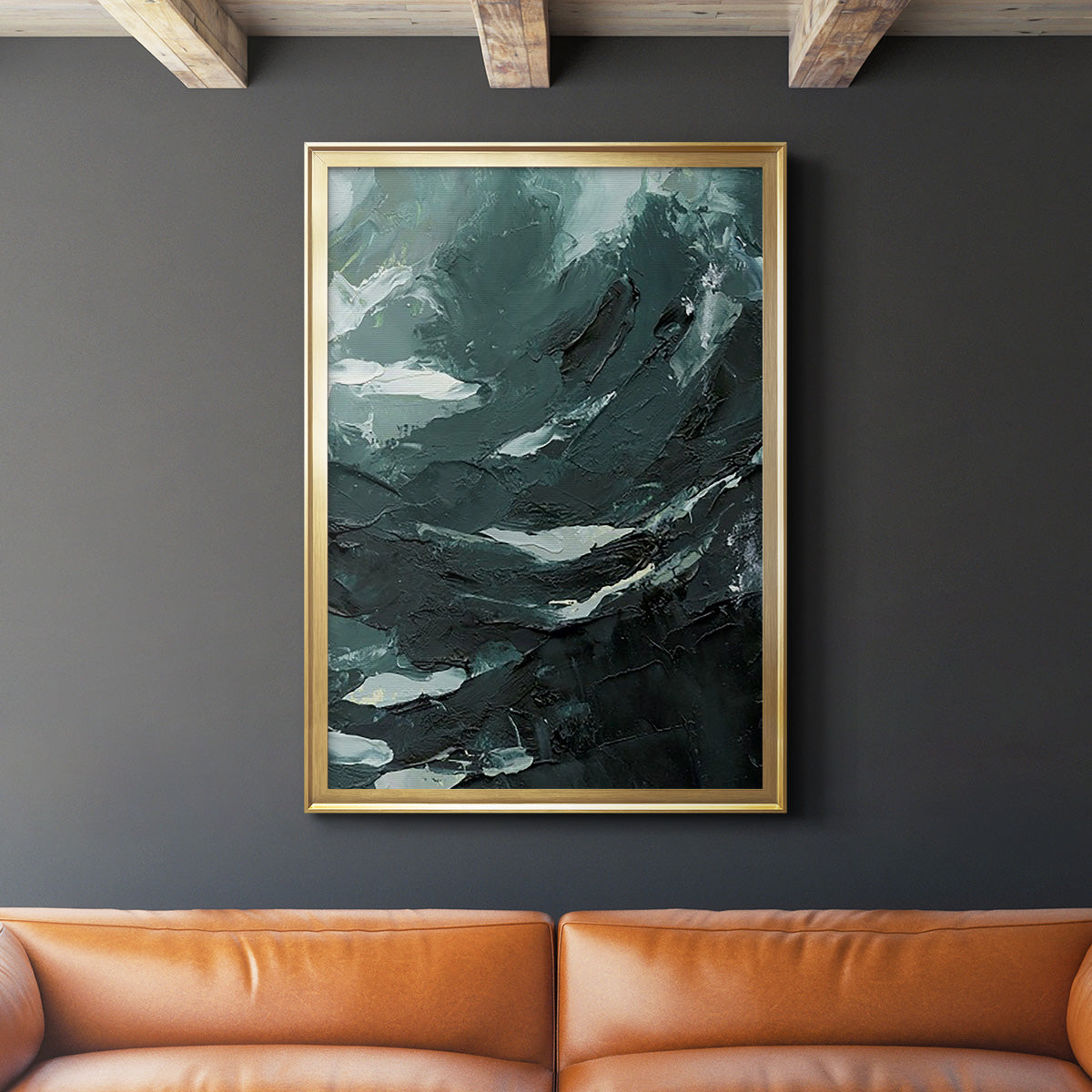 Lost in the Sea II - Modern Framed Canvas Print