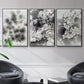 Marbling VII - Framed Premium Gallery Wrapped Canvas L Frame 3 Piece Set - Ready to Hang