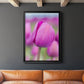 Magenta Stem - Modern Framed Canvas Print