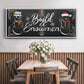 Build a Snowman - Floater Framed Canvas Print