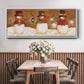 Top Hat Snowmen - Floater Framed Canvas Print
