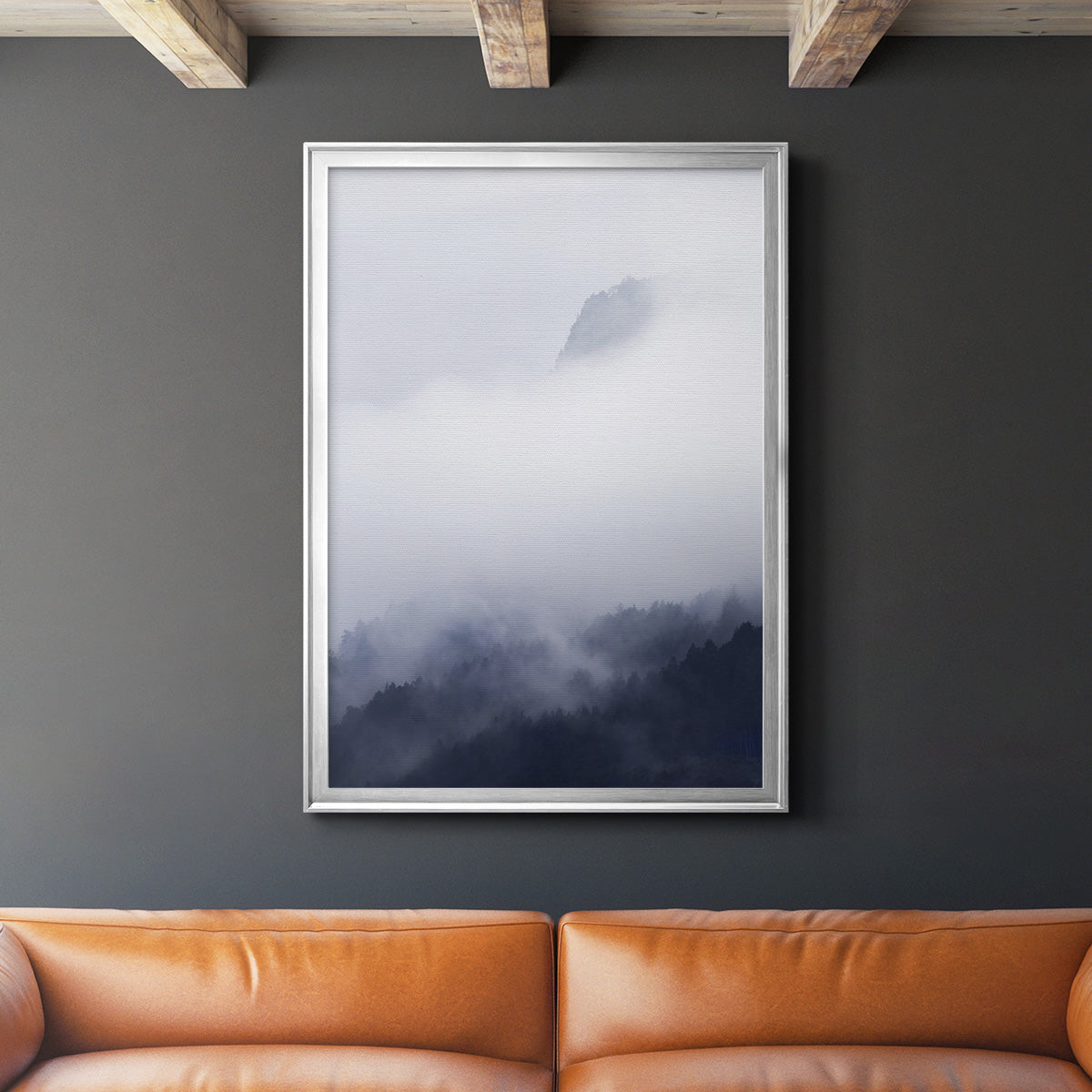 Above the Clouds - Modern Framed Canvas Print