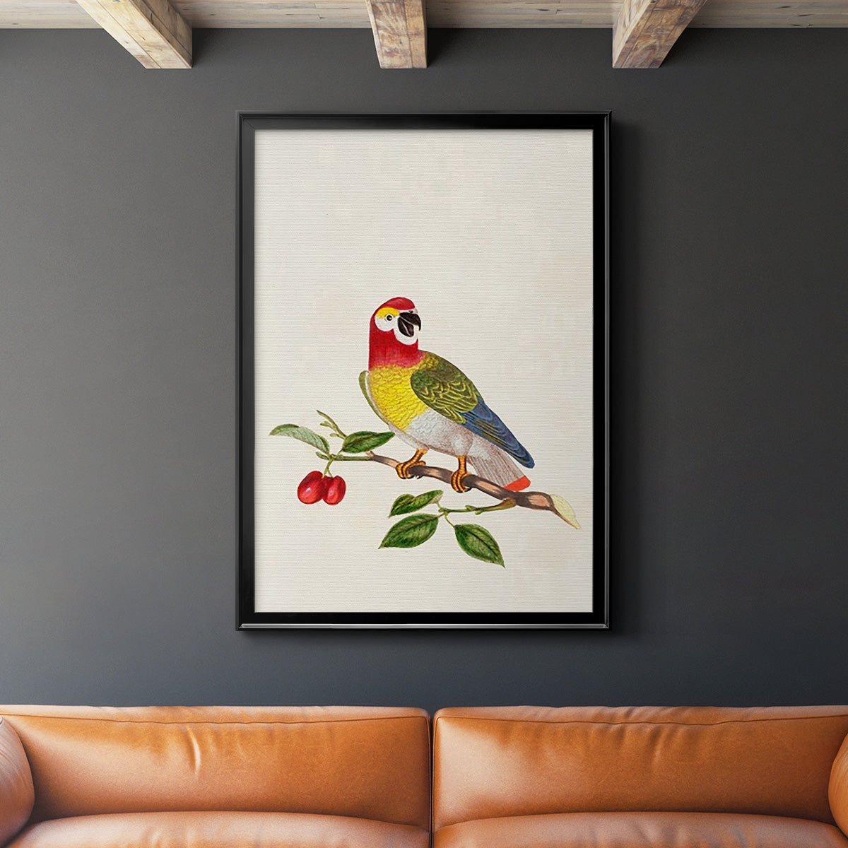 Bird in Habitat VI - Modern Framed Canvas Print