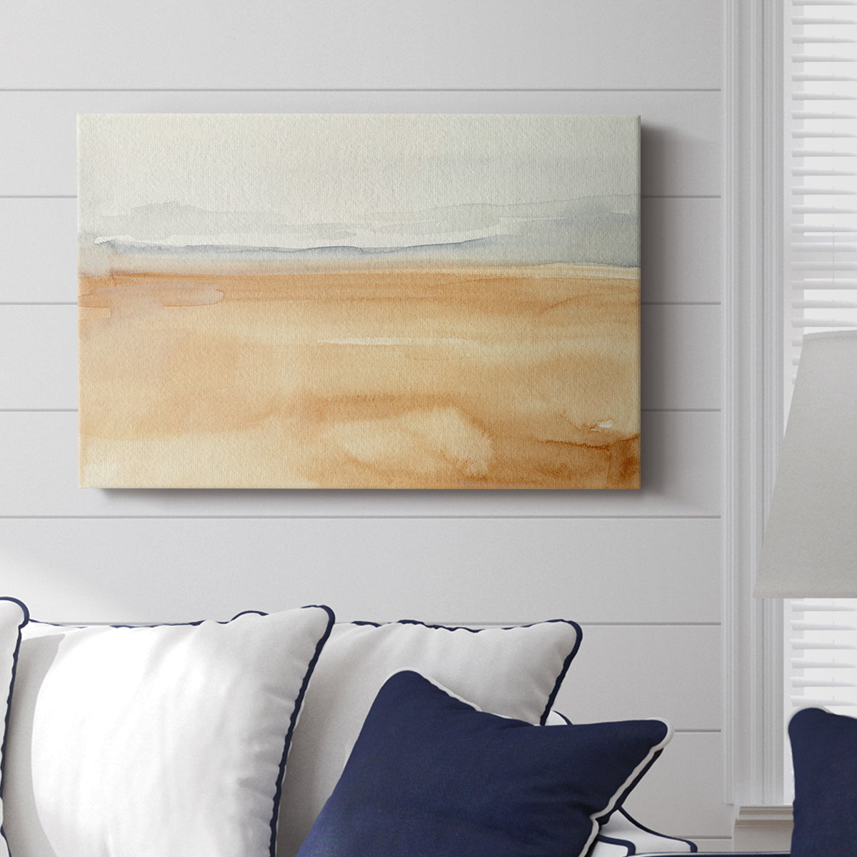 Ash Blue Horizon I - Canvas Art Print