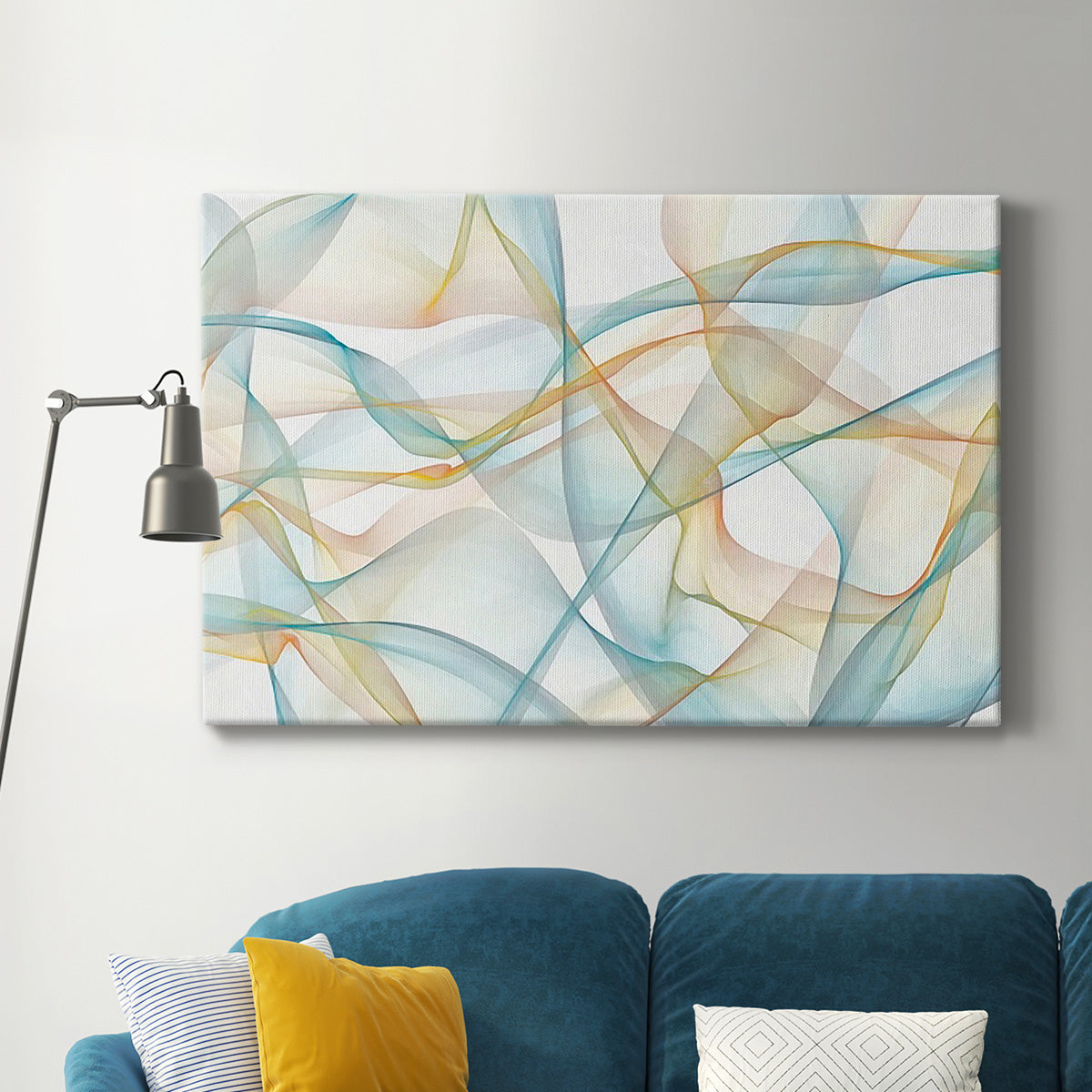 Curves and Waves VI - Canvas Art Print