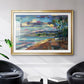 Morning Moon Over Waikiki - Modern Framed Art Print