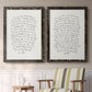 Letter to a Lover I - Premium Framed Canvas 2 Piece Set - Ready to Hang