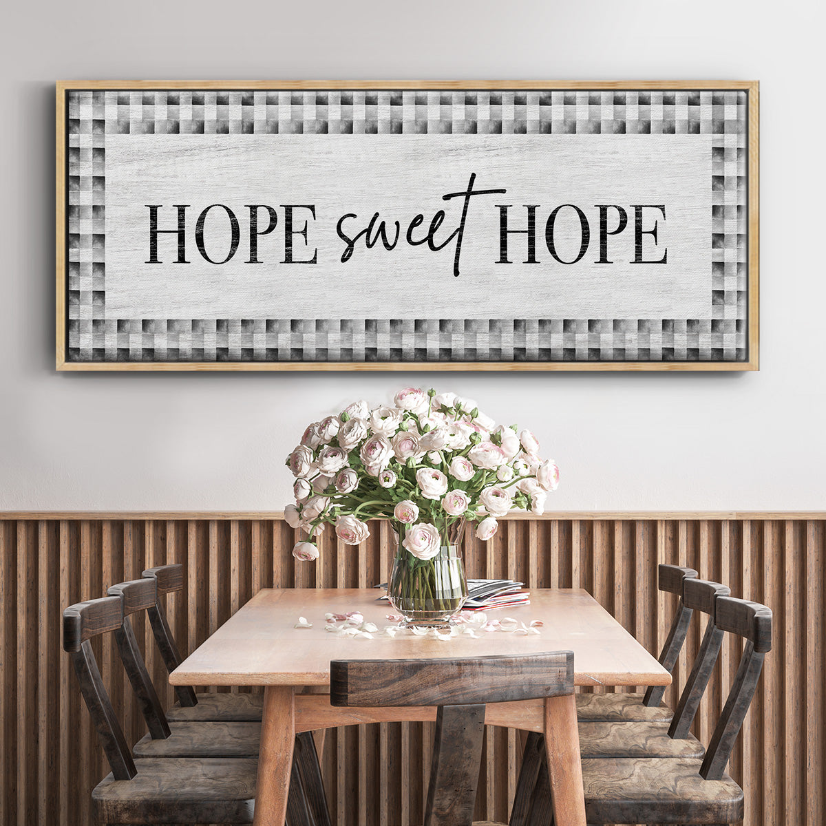 Hope Sweet Hope - Floater Framed Canvas Print
