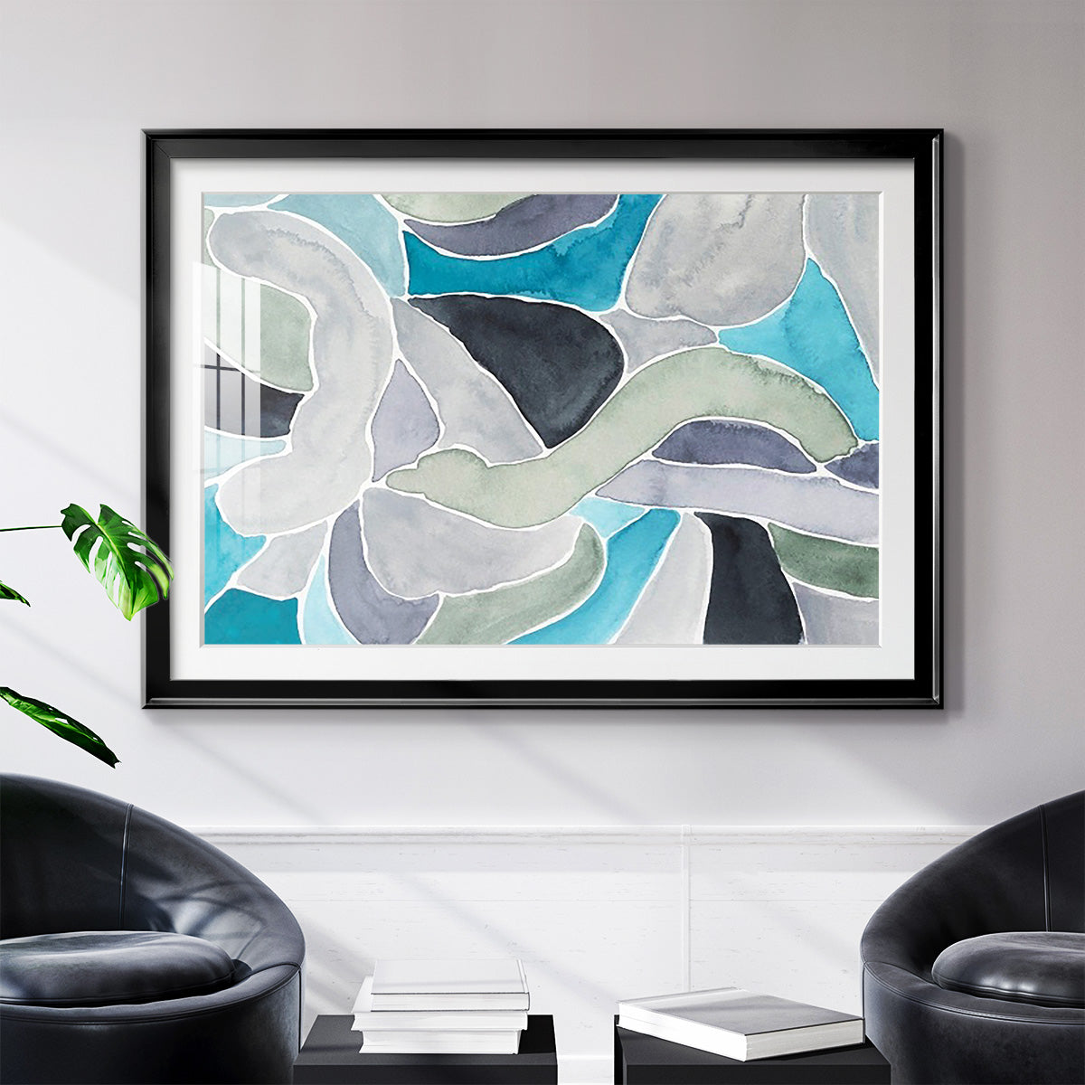 Subtle Billows II - Modern Framed Art Print
