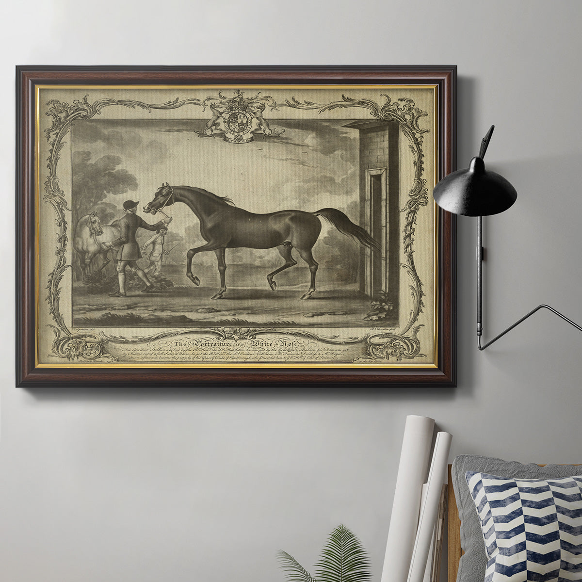 Distinguished Horses IV Premium Framed Canvas- Ready to Hang