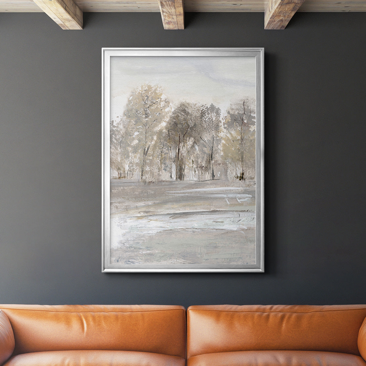 Meadow's Edge II - Modern Framed Canvas Print