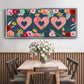 Sweet Hearts Collection D - Floater Framed Canvas Print