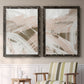 Earthtone Swipe I - Premium Framed Canvas 2 Piece Set - Ready to Hang