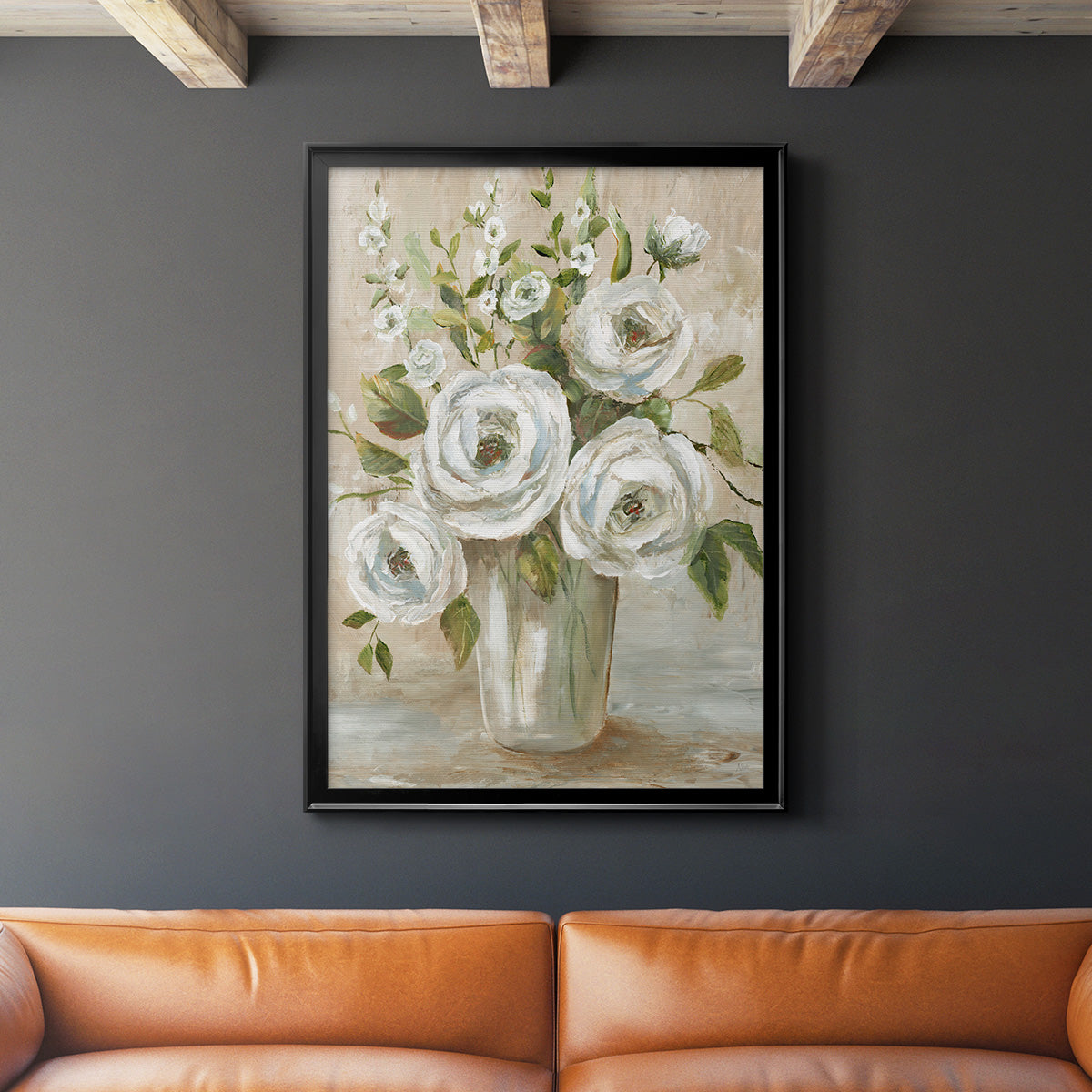 Astor Place - Modern Framed Canvas Print