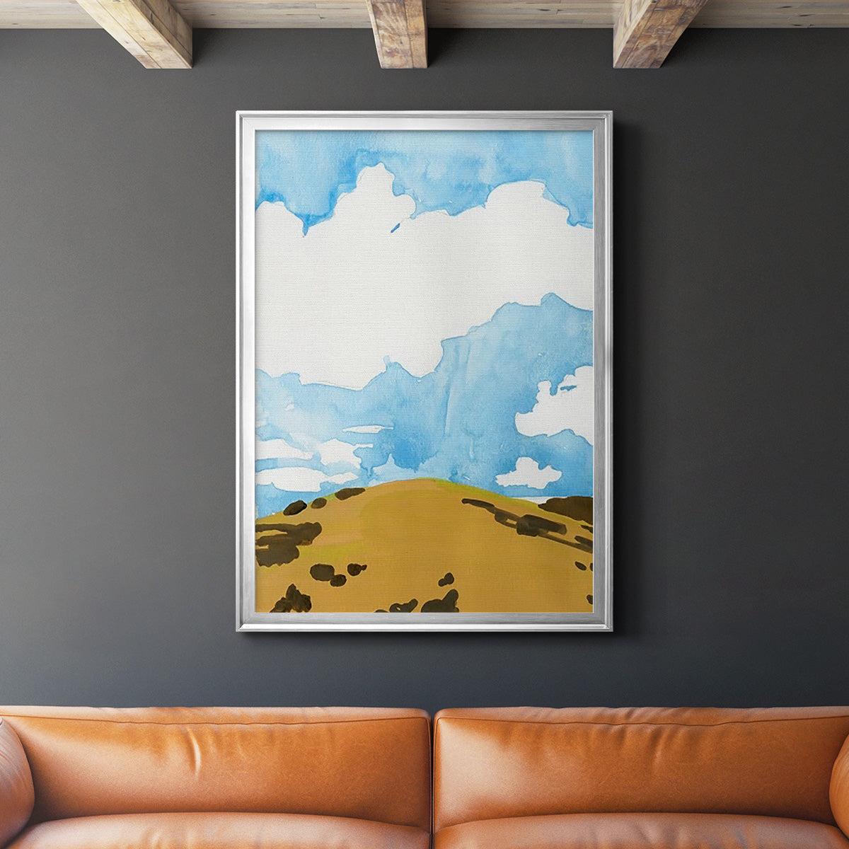 Summer Knoll I - Modern Framed Canvas Print