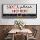 Santa Stop - Floater Framed Canvas Print