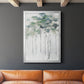 Impasto Tree Line II - Modern Framed Canvas Print