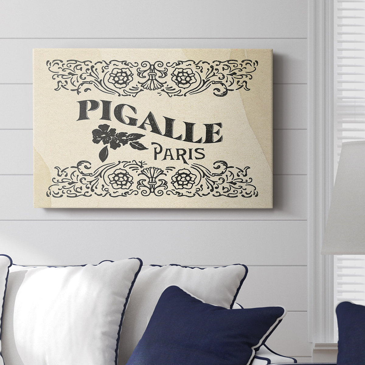 Antique French Label III - Canvas Art Print