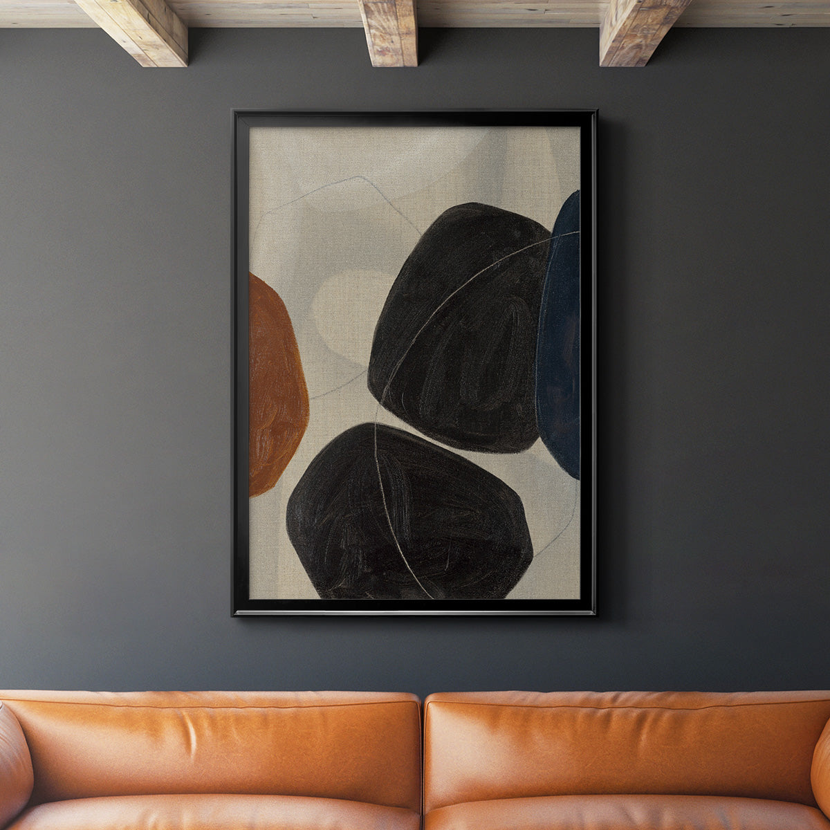 Gravity I - Modern Framed Canvas Print