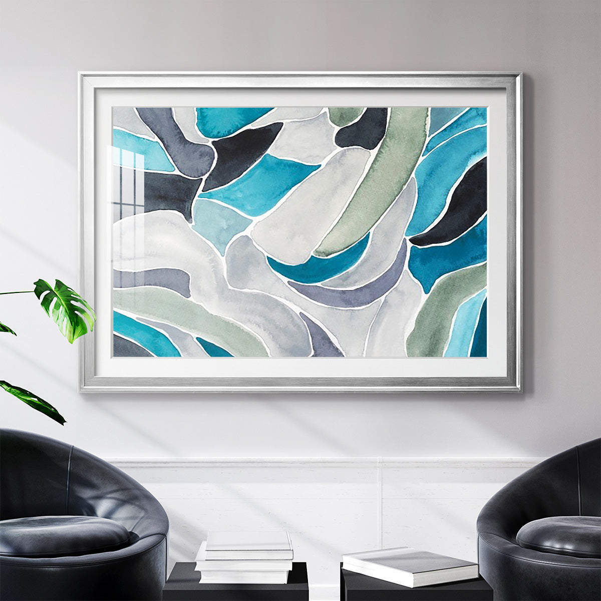 Subtle Billows I - Modern Framed Art Print