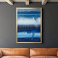 Deep Blue Shore I - Modern Framed Canvas Print