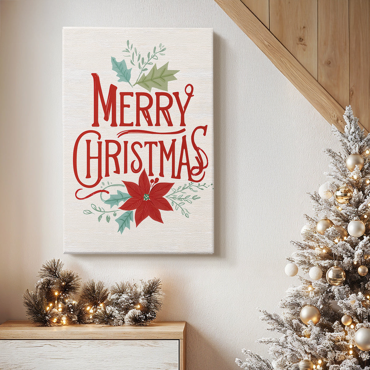 Eve of Ruby Snow - Canvas Art Print