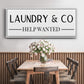 Help Wanted - Floater Framed Canvas Print
