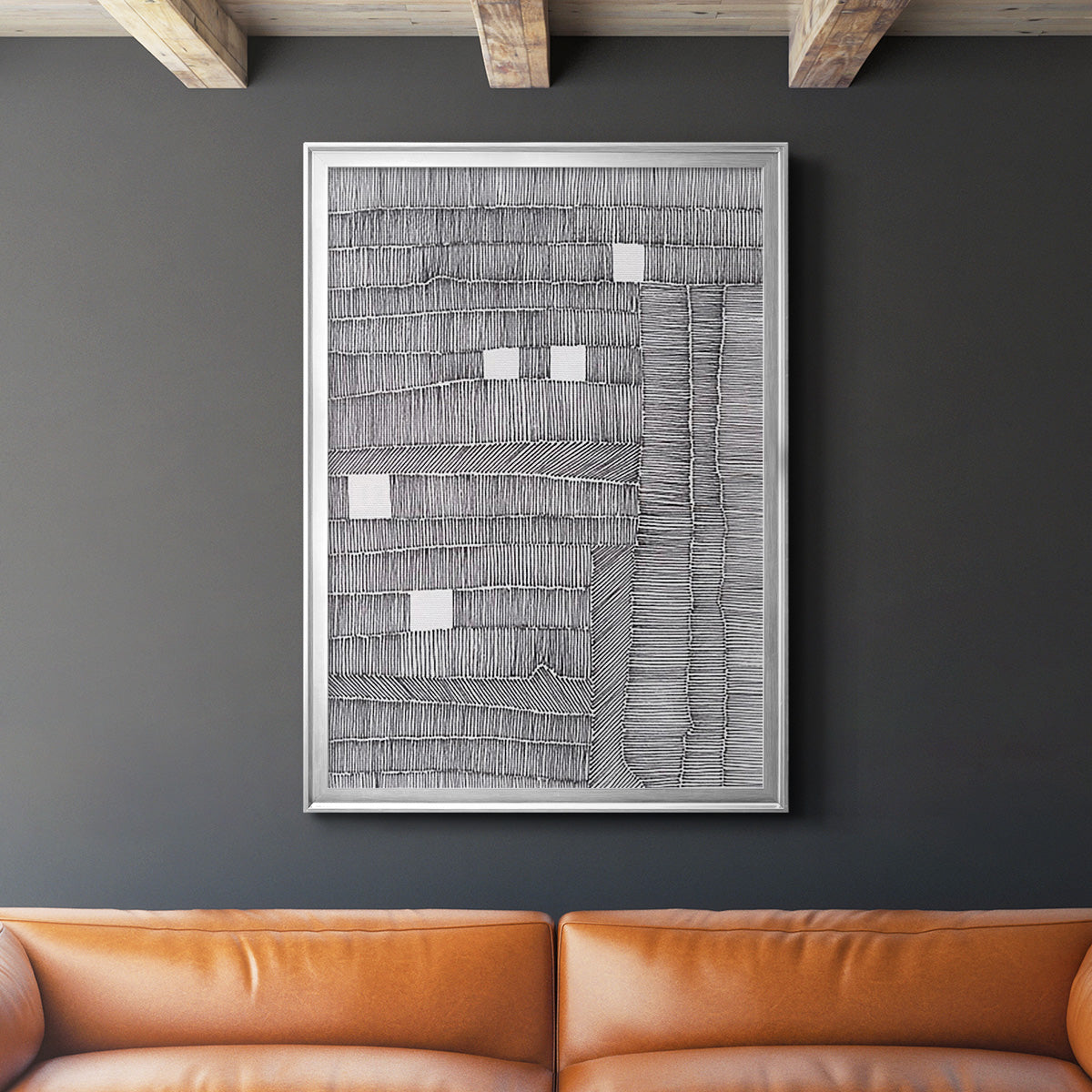 Tedious II - Modern Framed Canvas Print