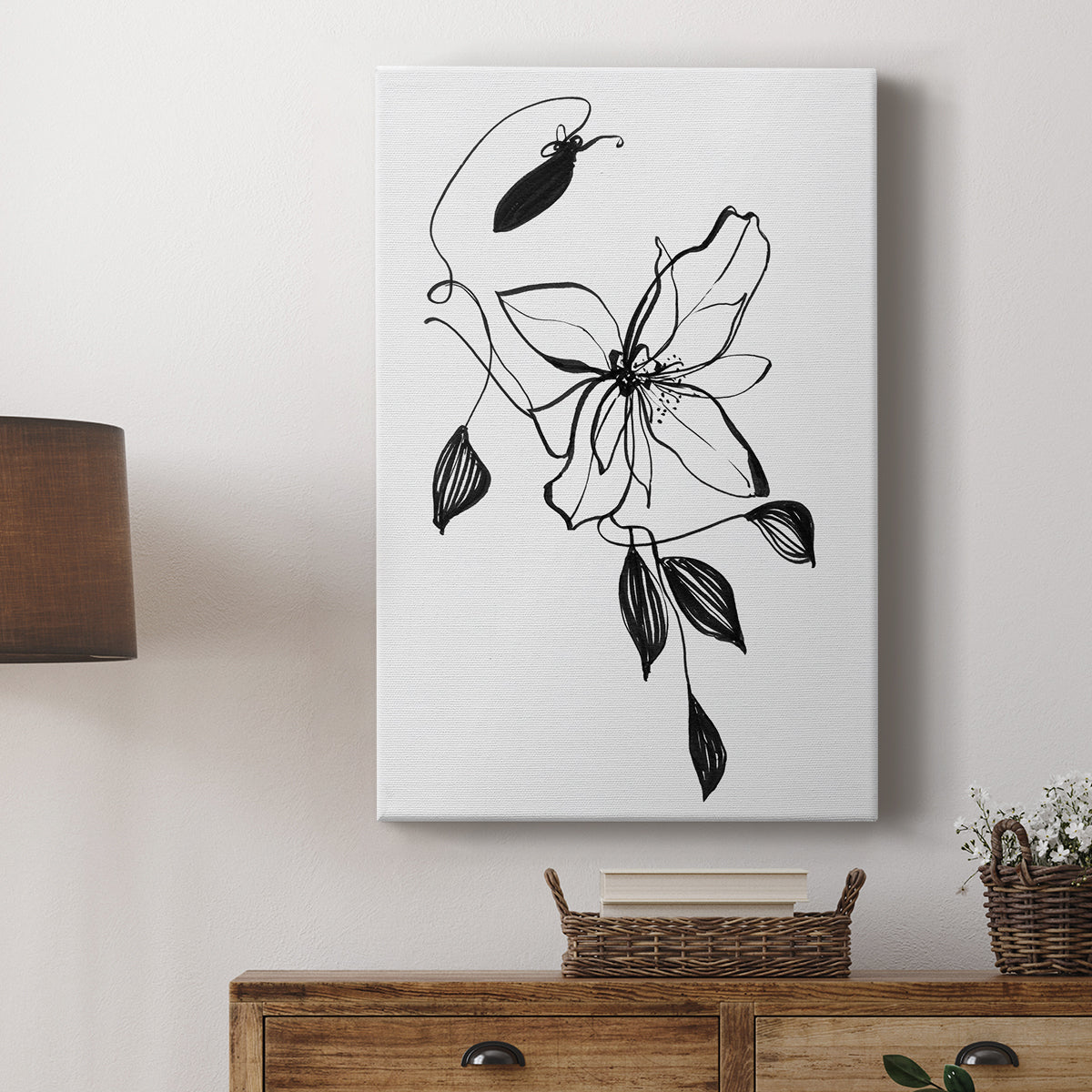 Wild Clematis I - Canvas Art Print