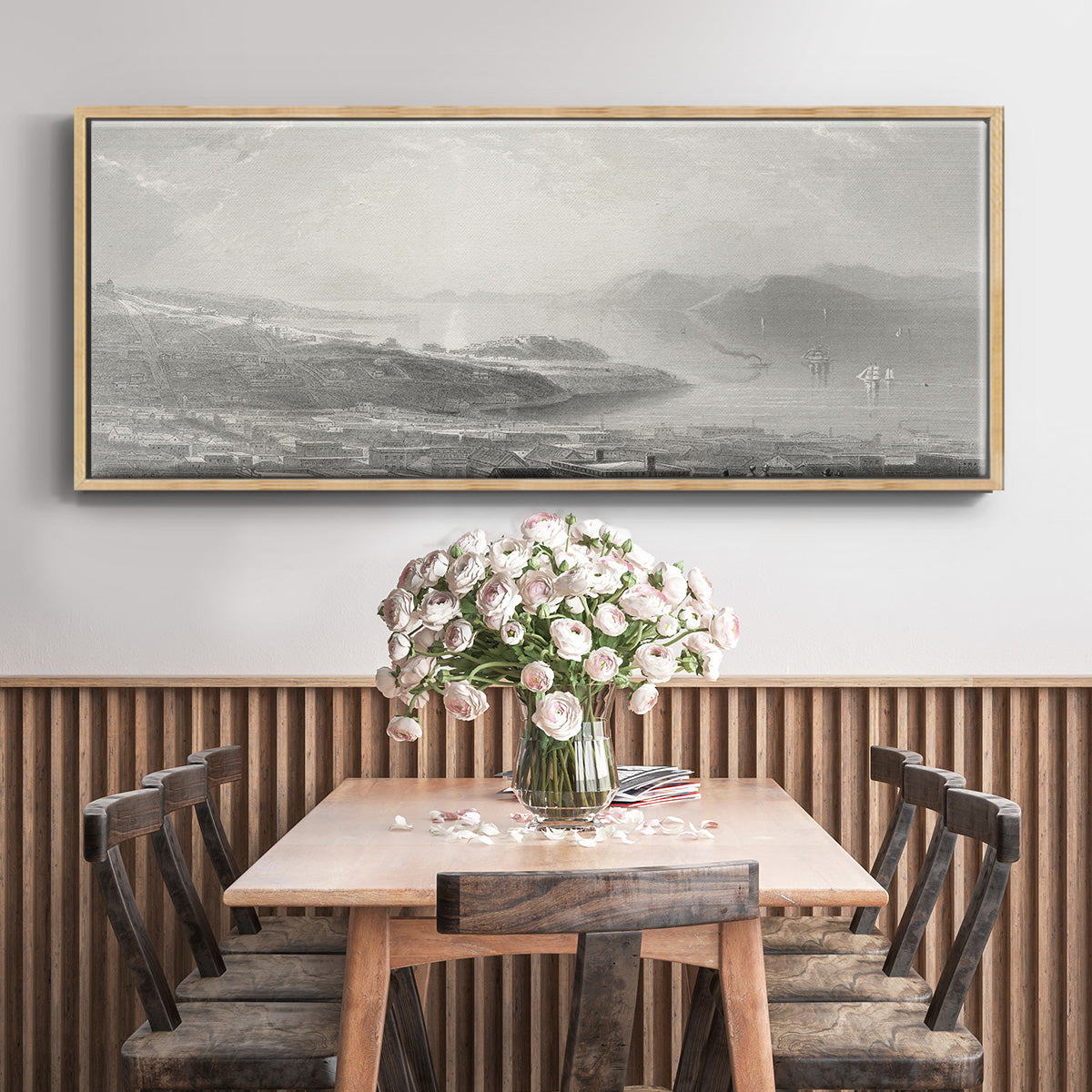 Golden Gate - Floater Framed Canvas Print