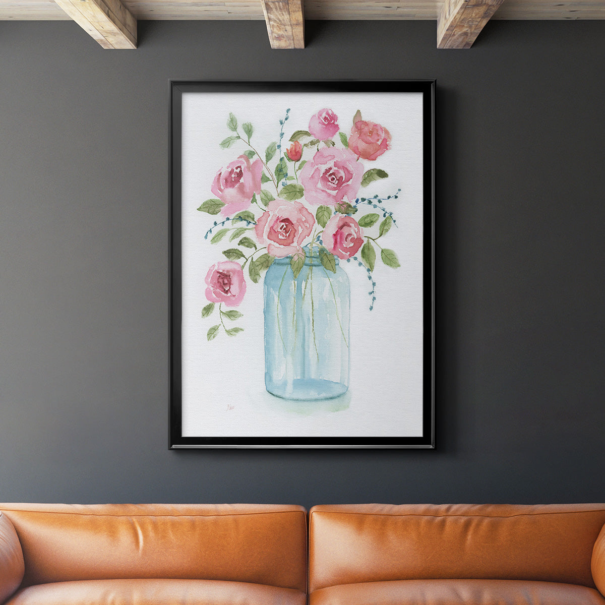 Adorable I - Modern Framed Canvas Print