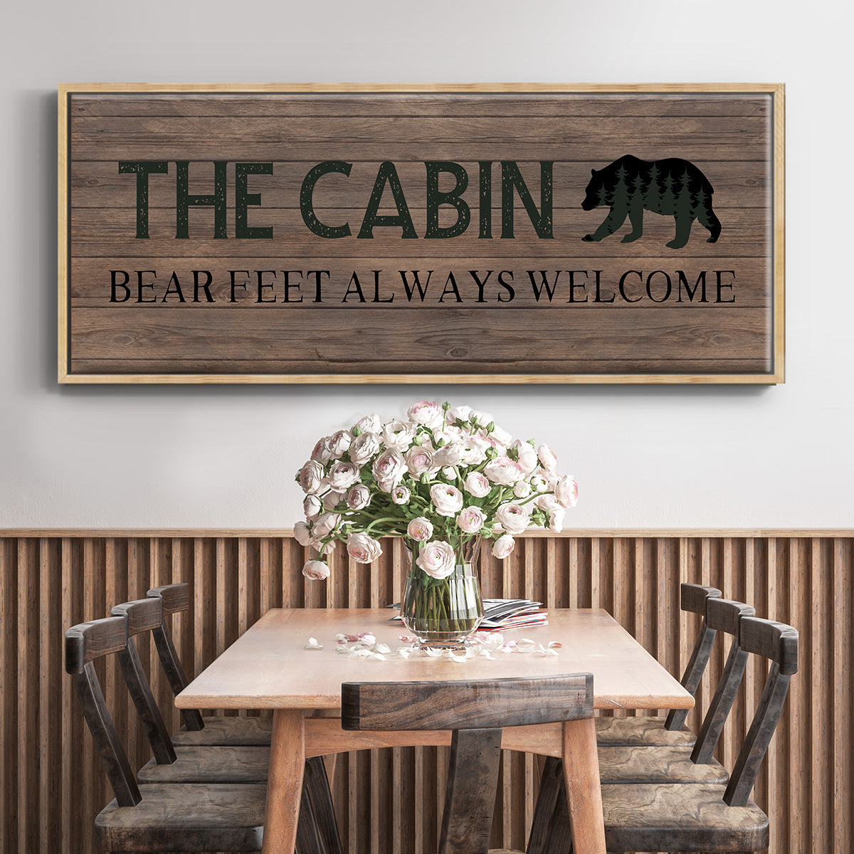 Bear Feet - Floater Framed Canvas Print