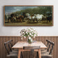 The Horse Fair - Floater Framed Canvas Print