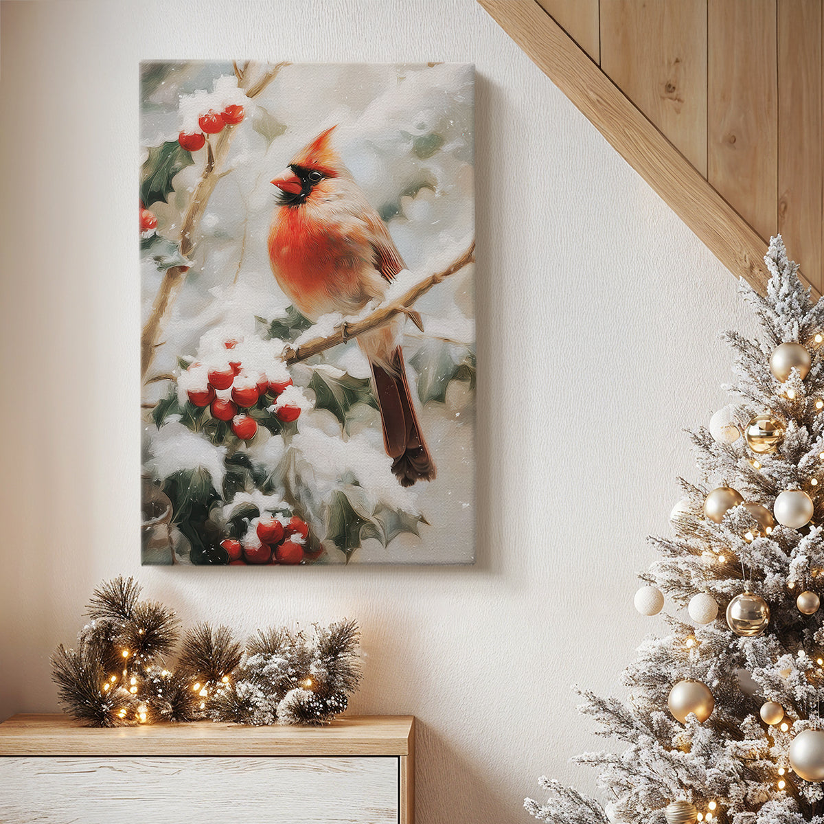 Village of Gilded Carol - Canvas Art Print