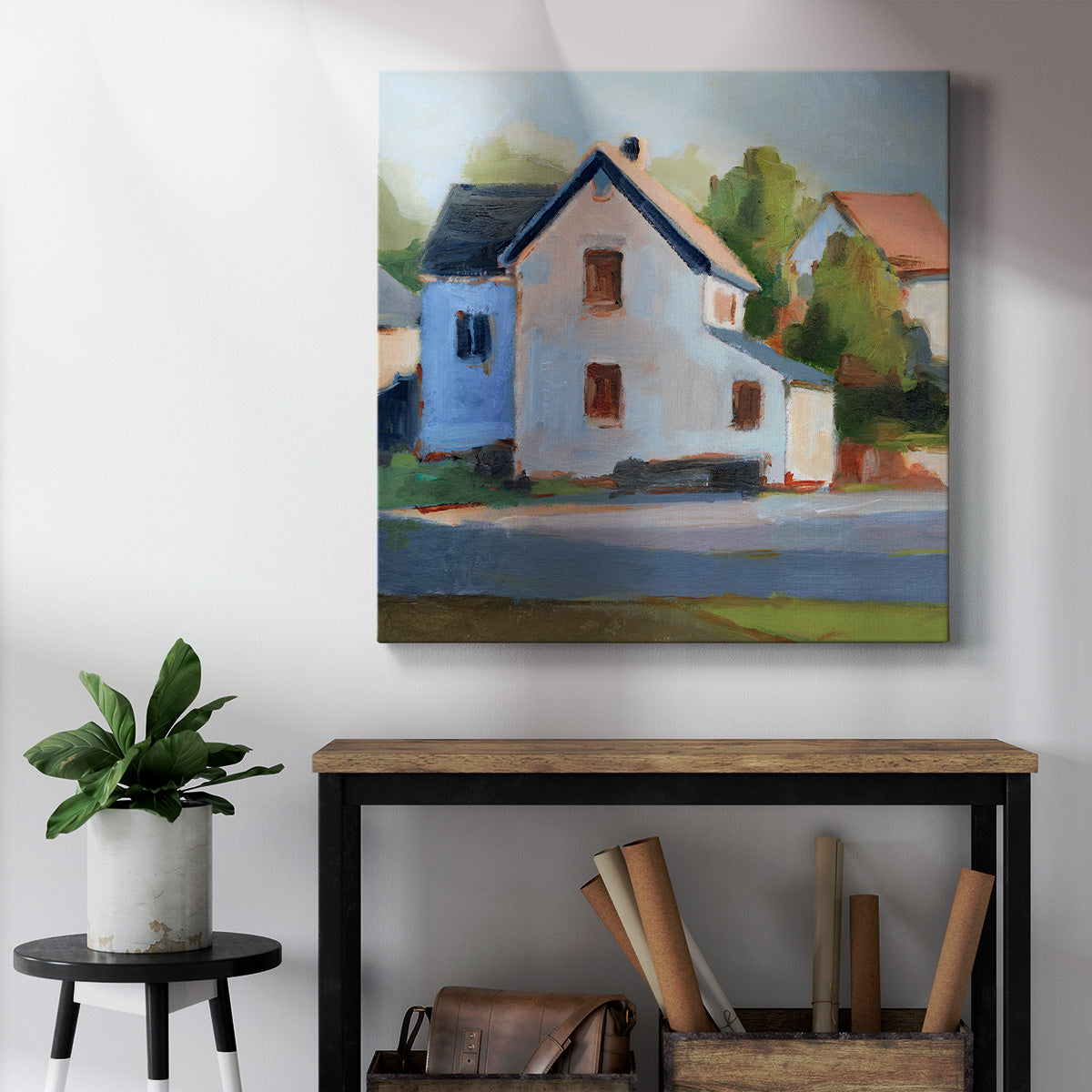 European Farmhouses II-Premium Gallery Wrapped Canvas - Ready to Hang