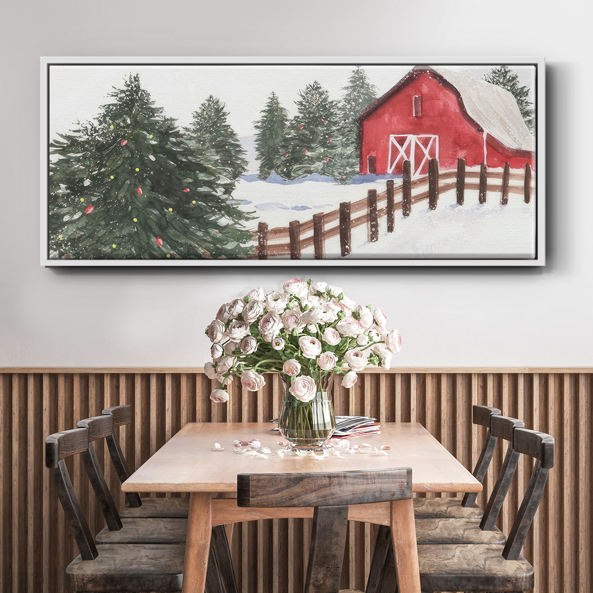 Christmas Time VI - Floater Framed Canvas Print