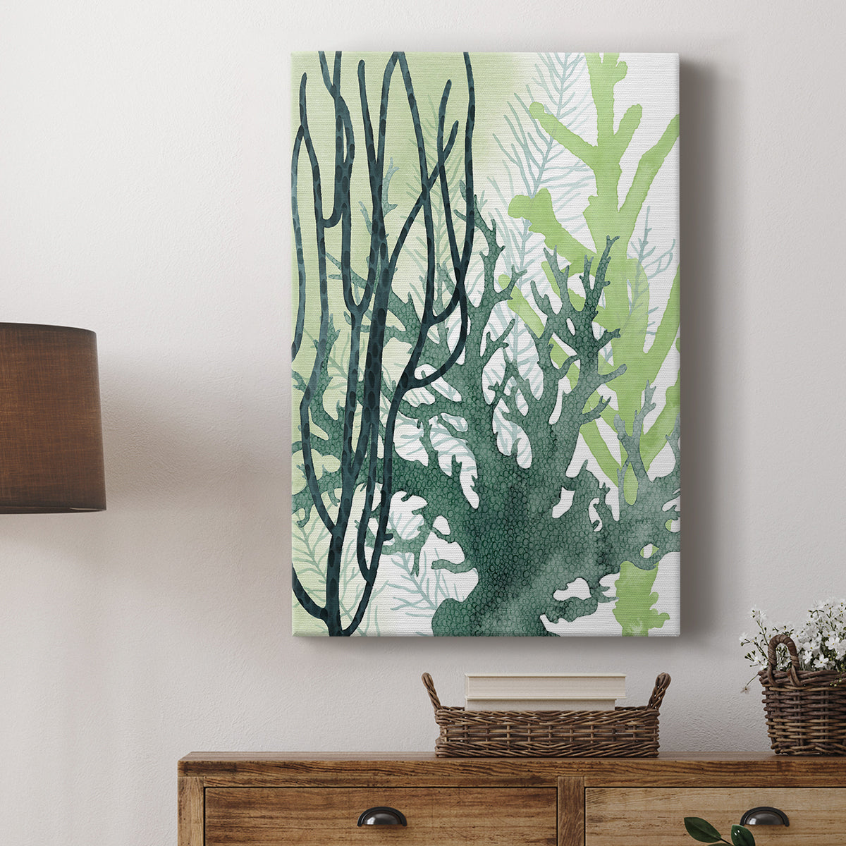 Textured Coral II - Canvas Art Print