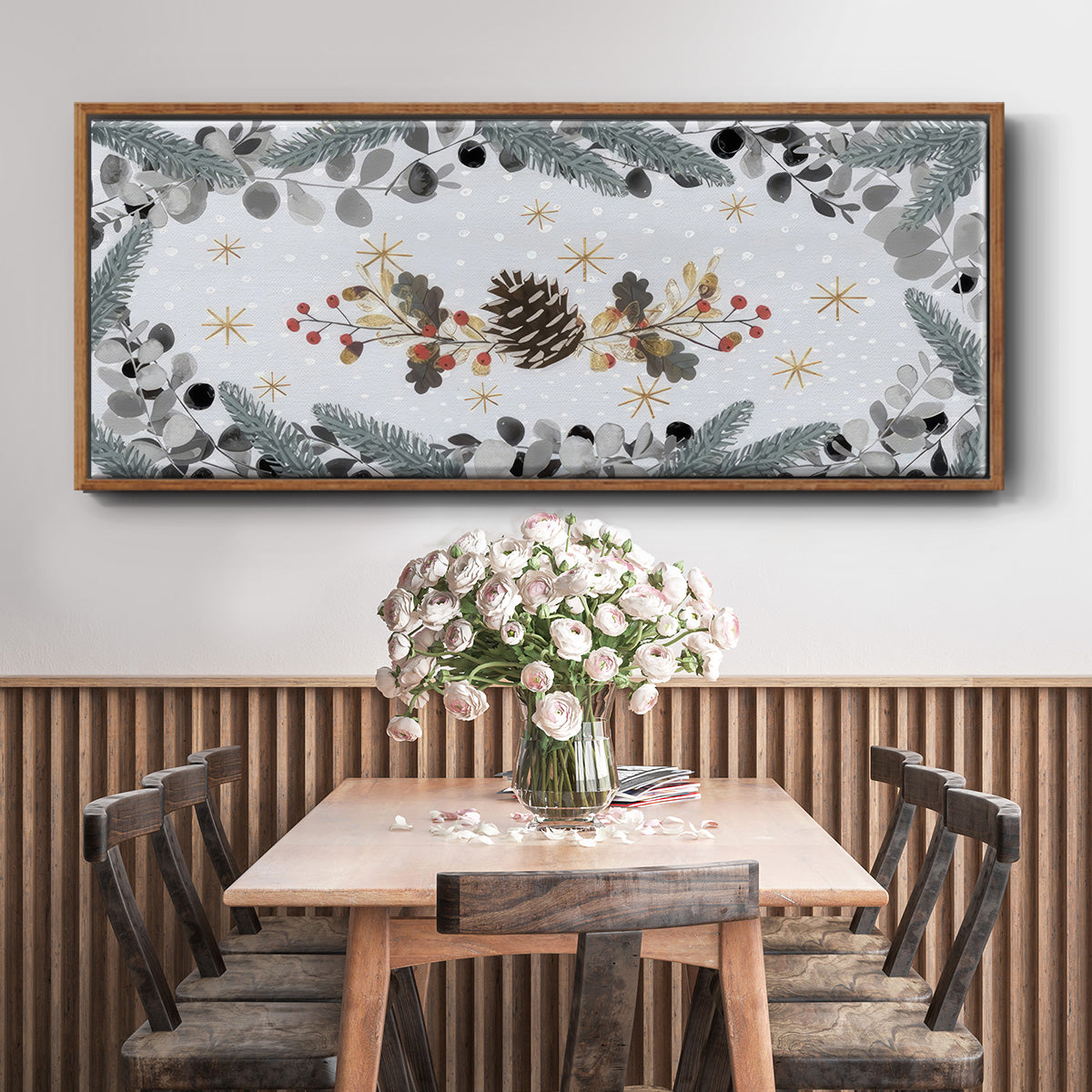 Cozy Christmas Collection D - Floater Framed Canvas Print